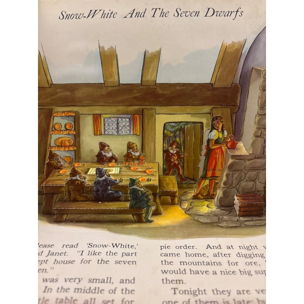 Vintage 1942 Jolly Jump-Ups Pop-Up Book Nursery StoriesMcLoughlin Bros Pop-Ups - Picture 12 of 14